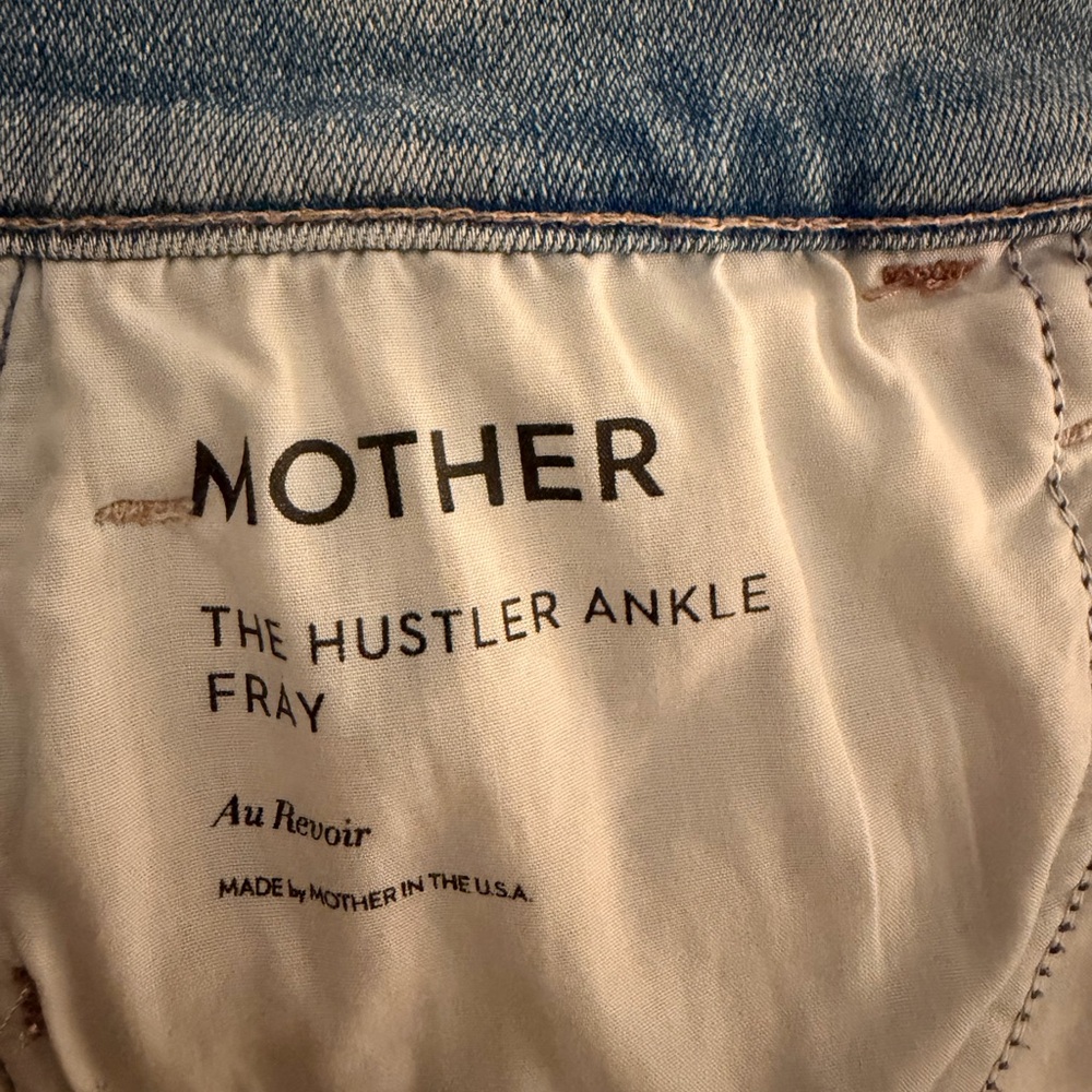 MOTHER Light Blue Cropped Ankle Jeans - Picture 5 of 5